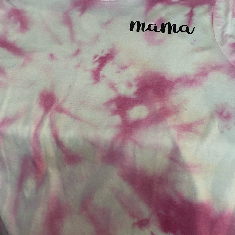 Mama and lil kids sassy shirts tie-dye